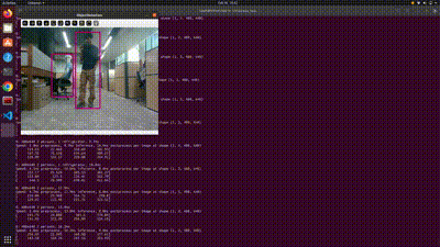 Multiple Object Tracking using YOLOv8 gif